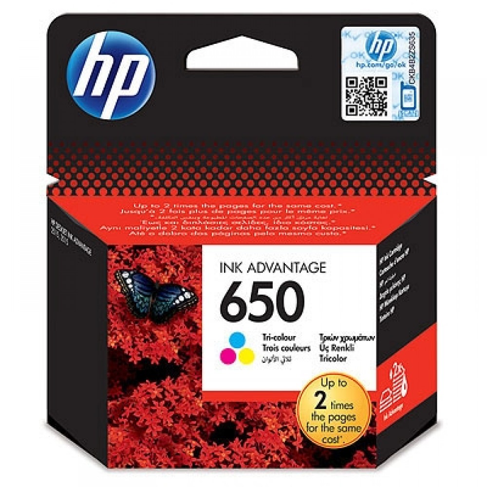 HP 650 Tri-color Ink Cartridge Пълнител