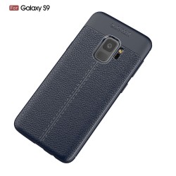 Samsung Galaxy S9 Удароустойчив Litchi Skin Калъф и Протектор