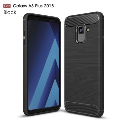 Samsung Galaxy A8 Plus (2018) Удароустойчив Carbon Fiber Калъф и Протектор