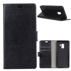 Samsung Galaxy A6 (2018) Magnetic Wallet Кожен Калъф и Протектор