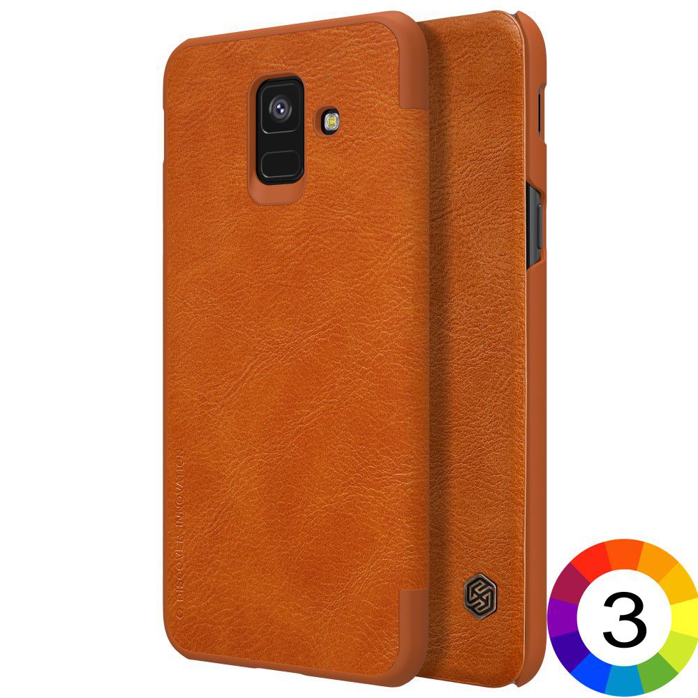 Samsung Galaxy A6 (2018) Nillkin Кожен Калъф и Протектор