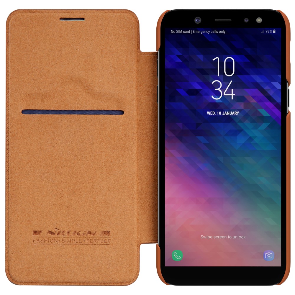 Samsung Galaxy A6 (2018) Nillkin Кожен Калъф и Протектор