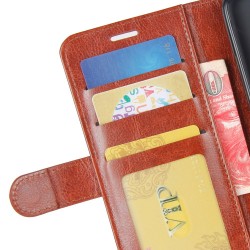 Samsung Galaxy A6 + (2018)  Magnetic Wallet Кожен Калъф и Протектор