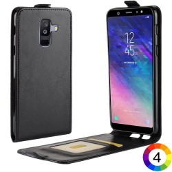 Samsung Galaxy A6 + (2018) Flip3 Кожен Калъф и Скрийн Протектор