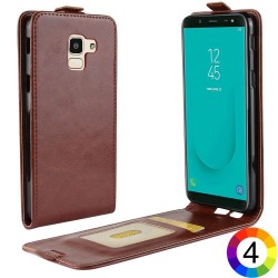 Samsung Galaxy J6 (2018) Flip3 Кожен Калъф и Скрийн Протектор