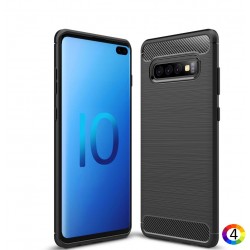 Samsung Galaxy S10 Plus / S10+ Carbon Fiber Калъф и Протектор