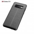 Samsung Galaxy S10  Удароустойчив Litchi Skin Калъф и Протектор