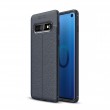 Samsung Galaxy S10  Удароустойчив Litchi Skin Калъф и Протектор