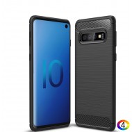 Samsung Galaxy S10 Carbon Fiber Калъф и Протектор