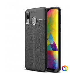 Samsung Galaxy M20  Удароустойчив Litchi Skin Калъф и Протектор