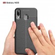 Samsung Galaxy M20  Удароустойчив Litchi Skin Калъф и Протектор