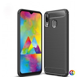 Samsung Galaxy M20  Удароустойчив Carbon Fiber Калъф и Протектор