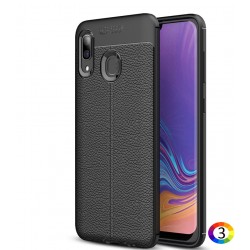 Samsung Galaxy A40  Удароустойчив Litchi Skin Калъф и Протектор