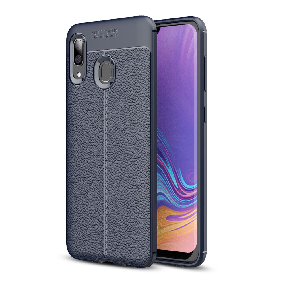 Samsung Galaxy A40  Удароустойчив Litchi Skin Калъф и Протектор