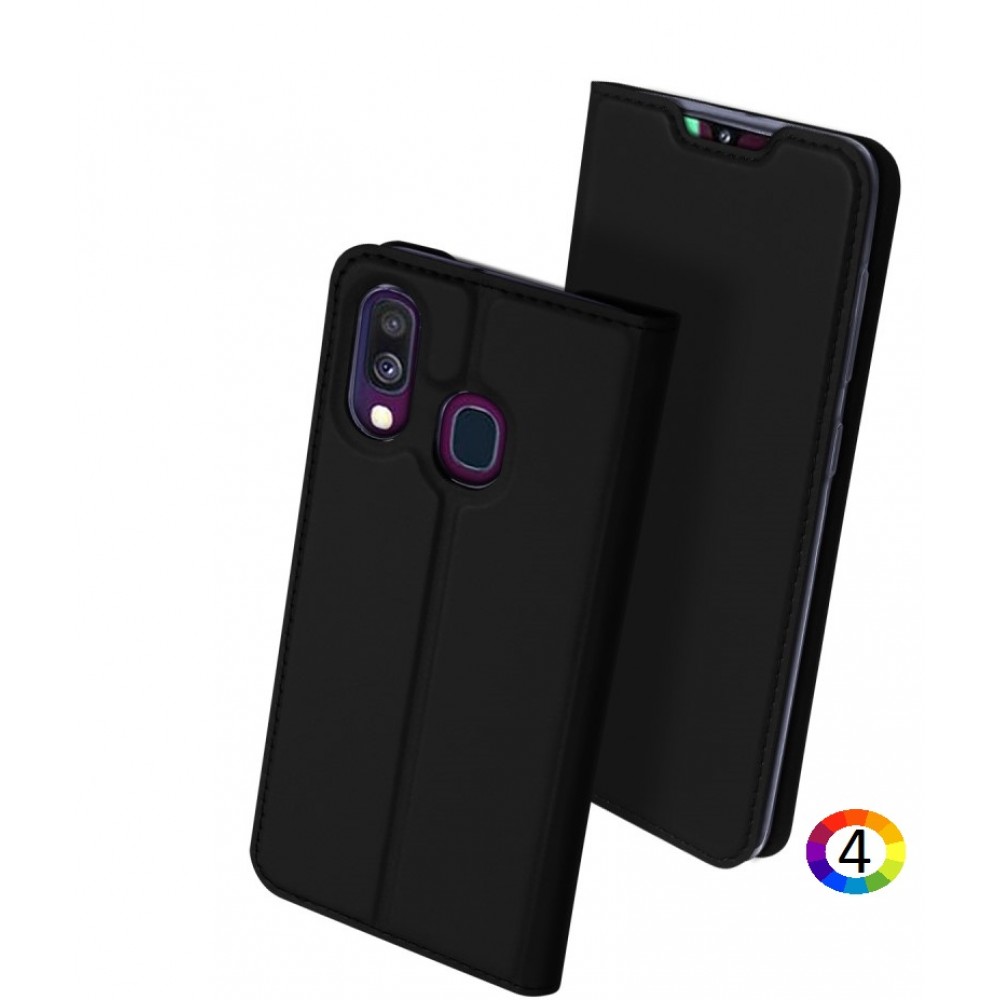 Samsung Galaxy A40 DUX DUCIS Кожен Калъф и Протектор