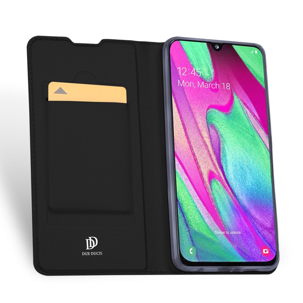 Samsung Galaxy A40 DUX DUCIS Кожен Калъф и Протектор