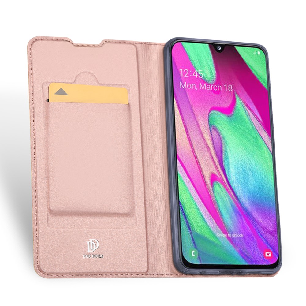 Samsung Galaxy A40 DUX DUCIS Кожен Калъф и Протектор