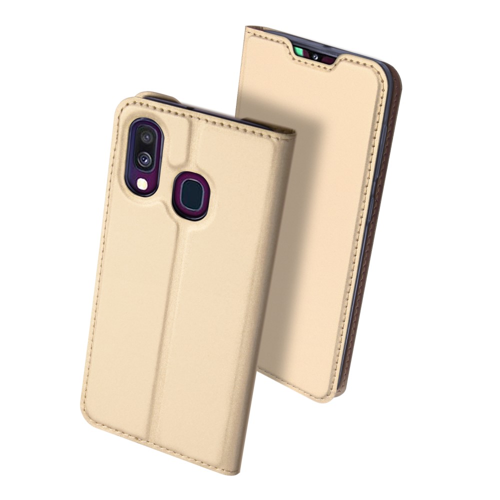 Samsung Galaxy A40 DUX DUCIS Кожен Калъф и Протектор