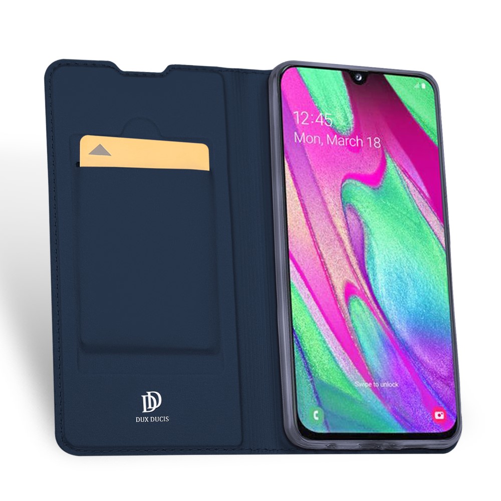 Samsung Galaxy A40 DUX DUCIS Кожен Калъф и Протектор