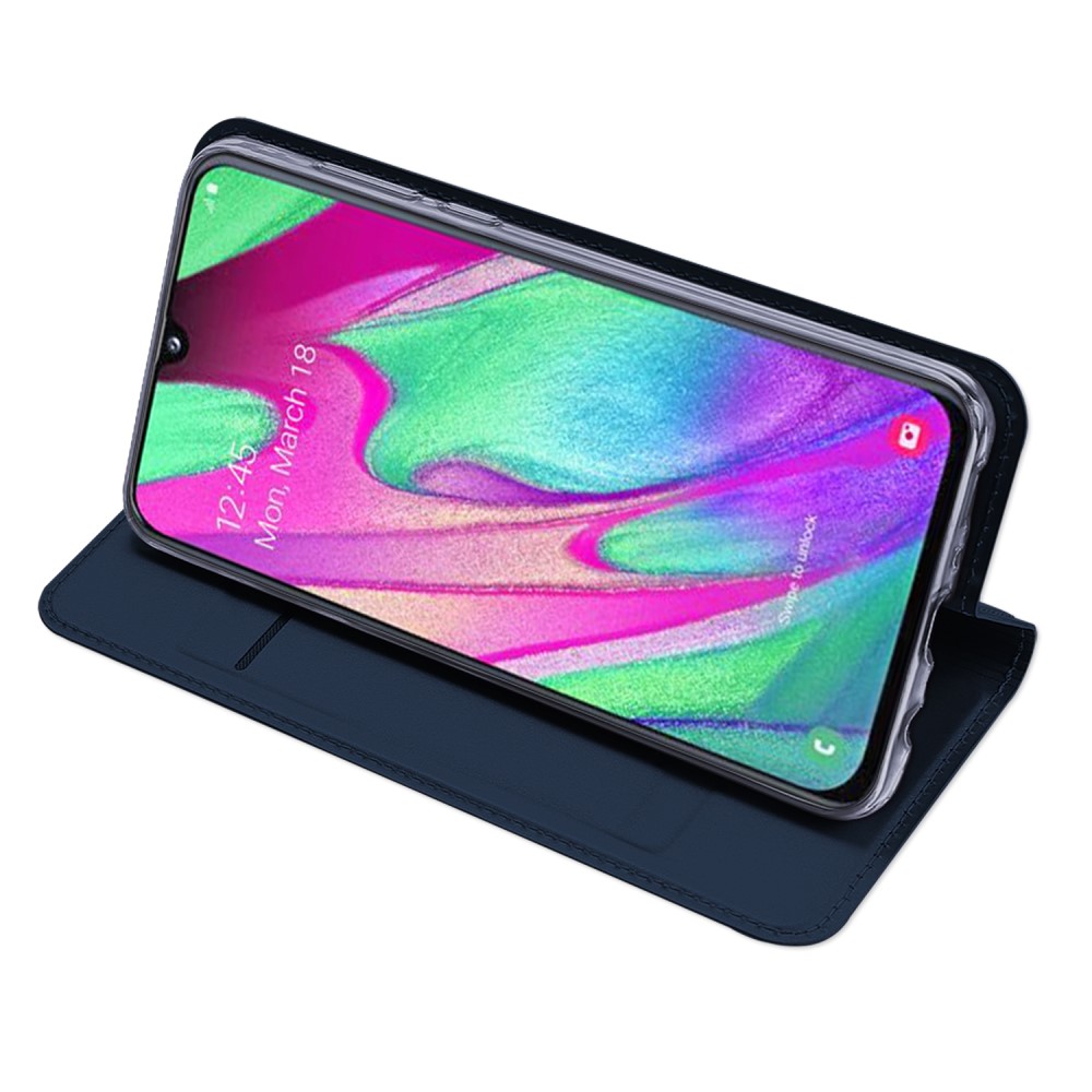 Samsung Galaxy A40 DUX DUCIS Кожен Калъф и Протектор