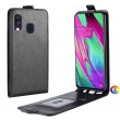 Samsung Galaxy A40 Flip3 Кожен Калъф и Скрийн Протектор