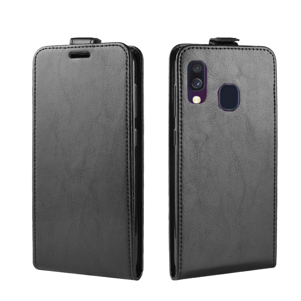 Samsung Galaxy A40 Flip3 Кожен Калъф и Скрийн Протектор