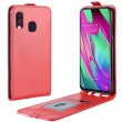 Samsung Galaxy A40 Flip3 Кожен Калъф и Скрийн Протектор