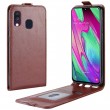 Samsung Galaxy A40 Flip3 Кожен Калъф и Скрийн Протектор