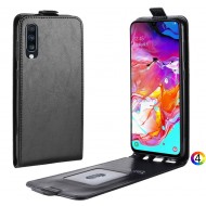 Samsung Galaxy A70 Flip3 Кожен Калъф и Скрийн Протектор