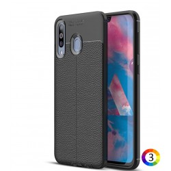 Samsung Galaxy M30  Удароустойчив Litchi Skin Калъф и Протектор