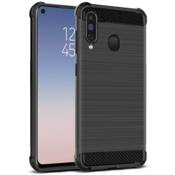 Samsung Galaxy A60 Удароустойчив IMAK Vega Carbon Fiber Калъф и Протектор