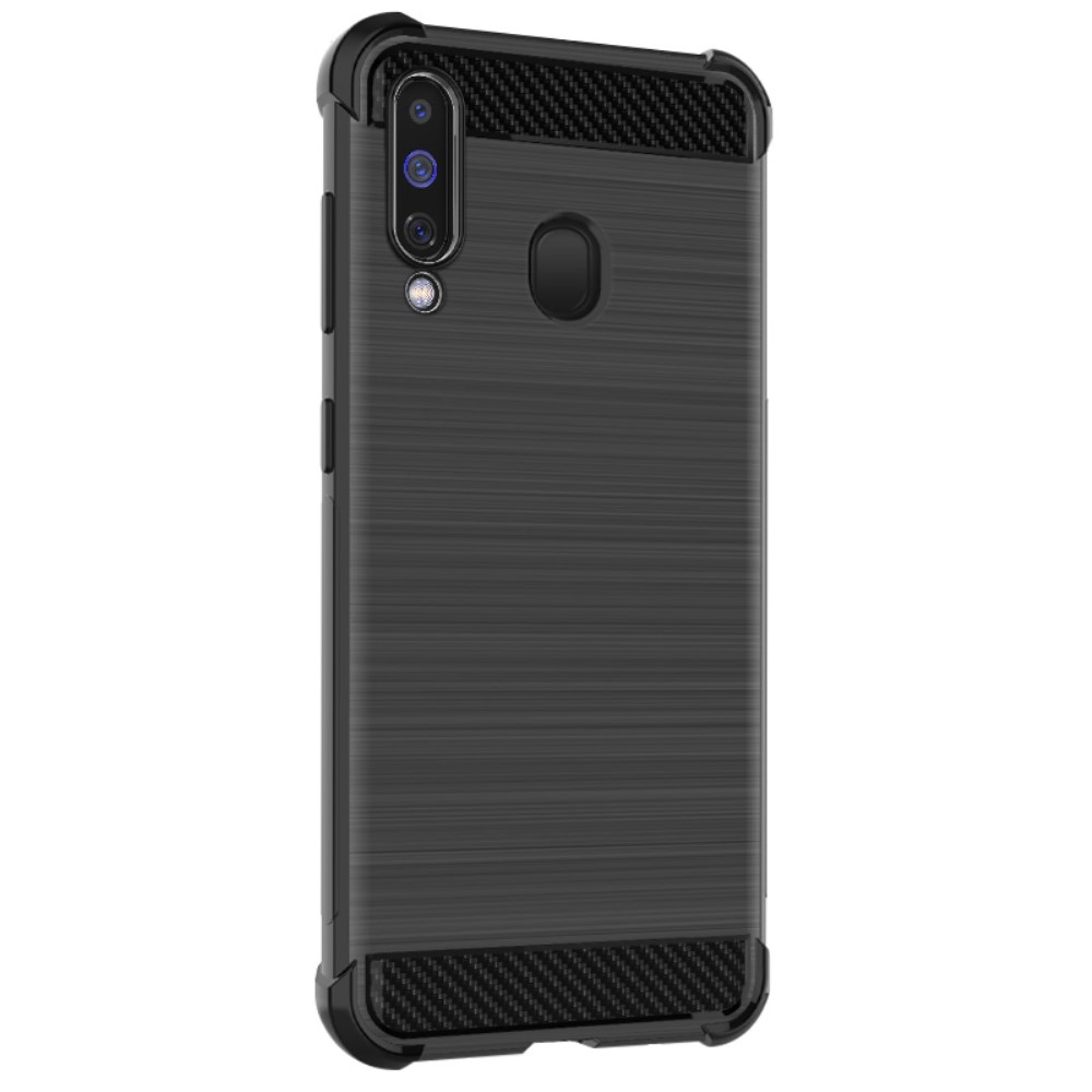 Samsung Galaxy A60 Удароустойчив IMAK Vega Carbon Fiber Калъф и Протектор