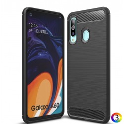 Samsung Galaxy A60 Удароустойчив Carbon Fiber Калъф и Протектор