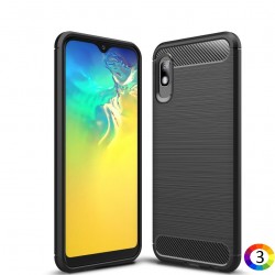 Samsung Galaxy A10e  Удароустойчив Carbon Fiber Калъф и Протектор