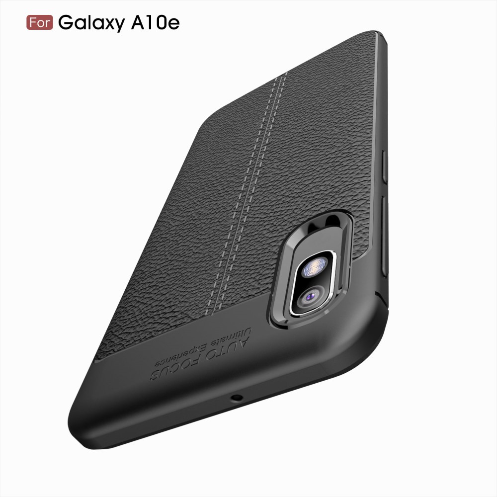 Samsung Galaxy A10e Удароустойчив Litchi Skin Калъф и Протектор