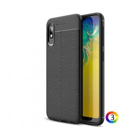 Samsung Galaxy A10e Удароустойчив Litchi Skin Калъф и Протектор