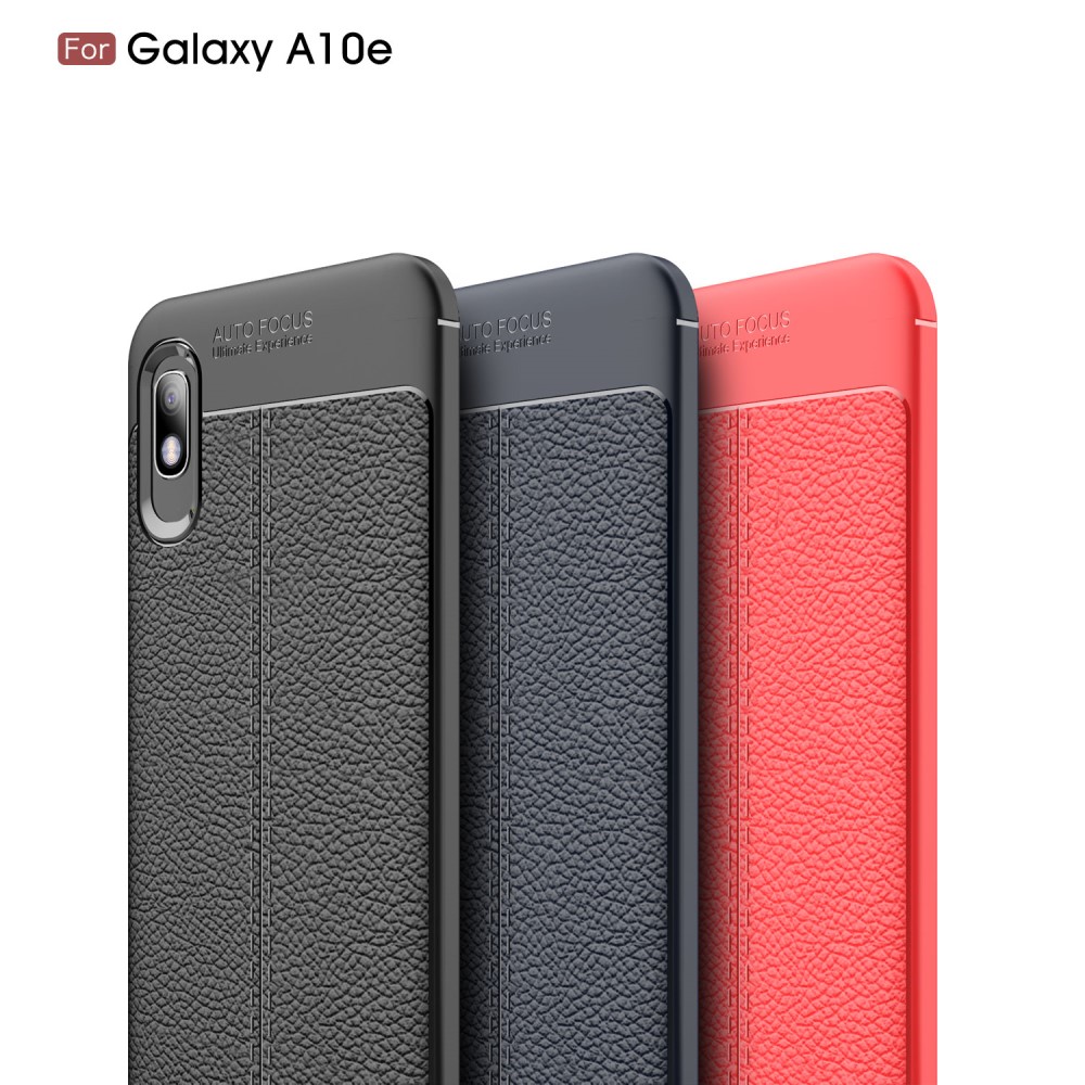Samsung Galaxy A10e Удароустойчив Litchi Skin Калъф и Протектор