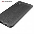 Samsung Galaxy A10e Удароустойчив Litchi Skin Калъф и Протектор