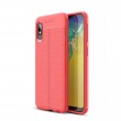 Samsung Galaxy A10e Удароустойчив Litchi Skin Калъф и Протектор