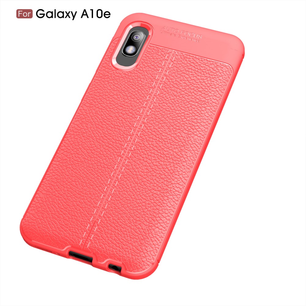 Samsung Galaxy A10e Удароустойчив Litchi Skin Калъф и Протектор