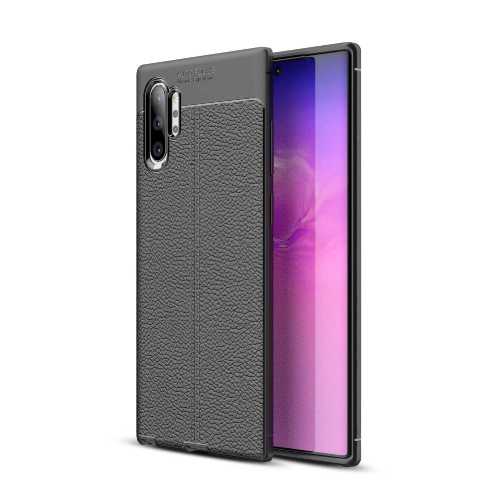 Samsung Galaxy Note 10 Pro / Note10+ Удароустойчив Litchi Skin Калъф и Протектор