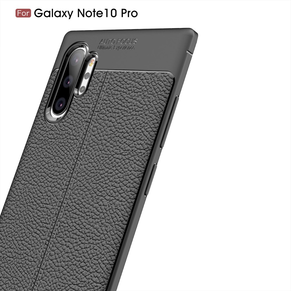 Samsung Galaxy Note 10 Pro / Note10+ Удароустойчив Litchi Skin Калъф и Протектор