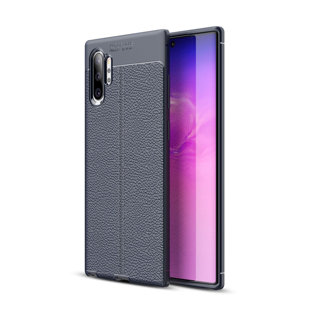Samsung Galaxy Note 10 Pro / Note10+ Удароустойчив Litchi Skin Калъф и Протектор