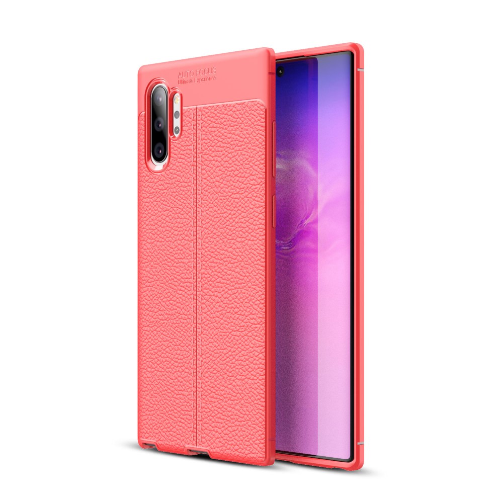Samsung Galaxy Note 10 Pro / Note10+ Удароустойчив Litchi Skin Калъф и Протектор