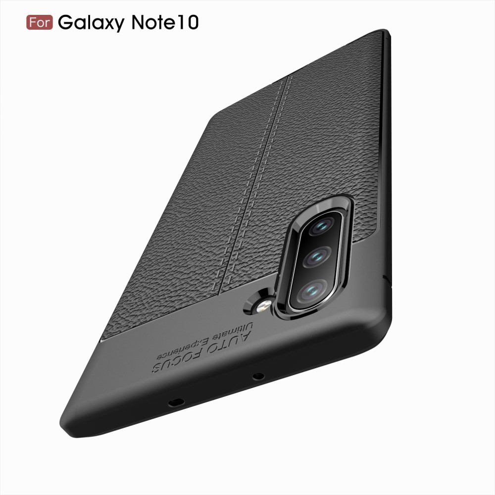 Samsung Galaxy Note 10/Note10 Удароустойчив Litchi Skin Калъф и Протектор