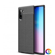 Samsung Galaxy Note 10/Note10 Удароустойчив Litchi Skin Калъф и Протектор