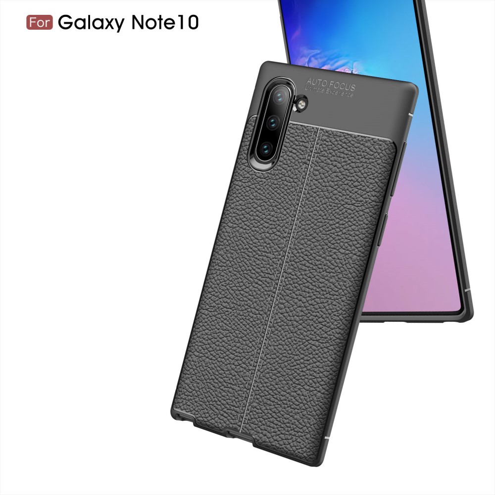 Samsung Galaxy Note 10/Note10 Удароустойчив Litchi Skin Калъф и Протектор