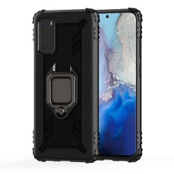Samsung Galaxy S20 Plus Удароустойчив Carbon Fiber/ Finger Ring Калъф и Протектор