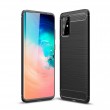 Samsung Galaxy S20 Plus Удароустойчив Carbon Fiber Калъф и Протектор