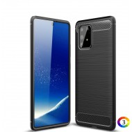 Samsung Galaxy A91/S10 Lite  Удароустойчив Carbon Fiber Калъф и Протектор